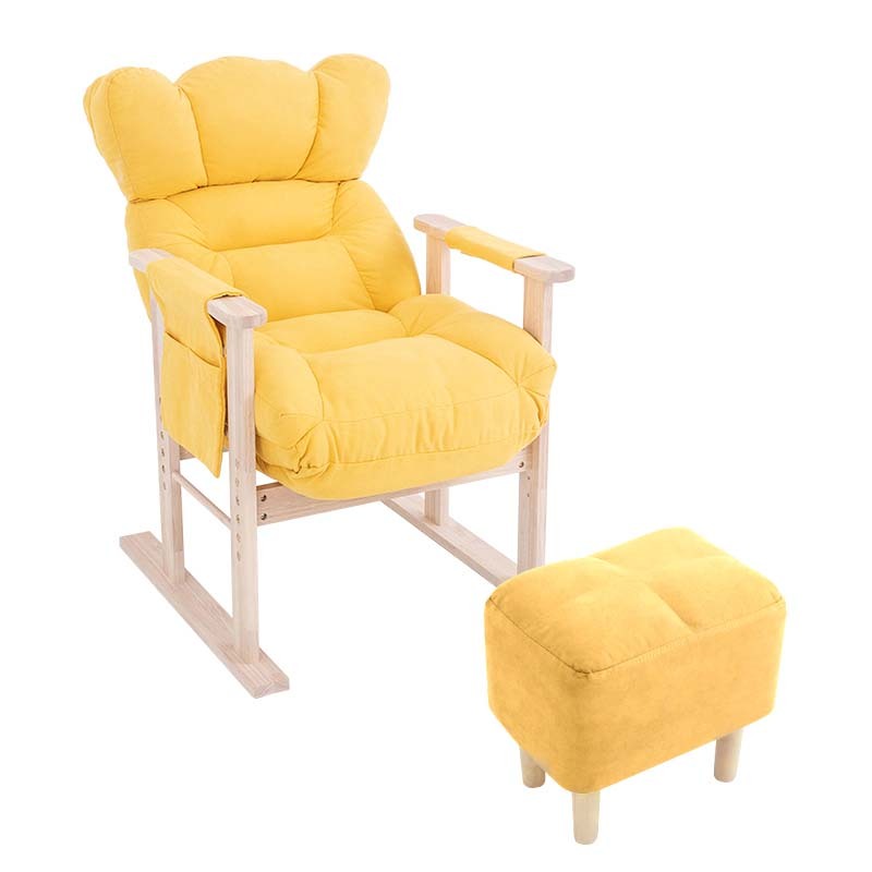 英尼斯（INNESS）实木多档可调电脑沙发椅·YL黄色