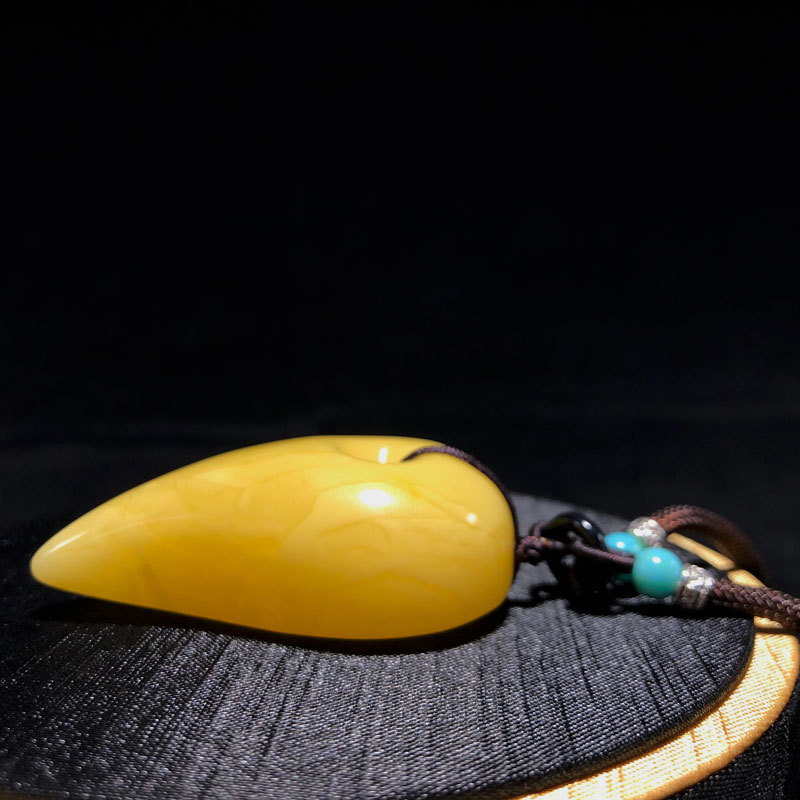 京城尚御坊精工蜜蜡勾玉小号