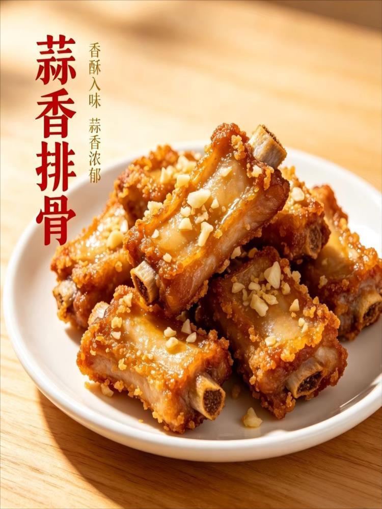 蒜香排骨 250g*3袋 卤猪小排开袋即食家常小菜 解馋