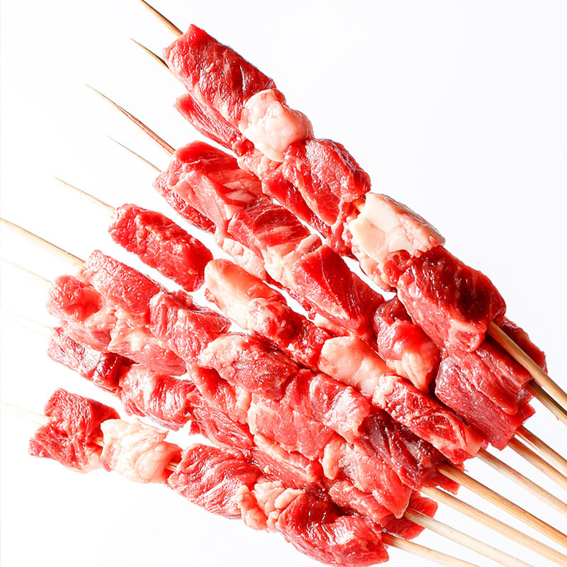 小肥羊秘制牛肉串250g包3包10串包