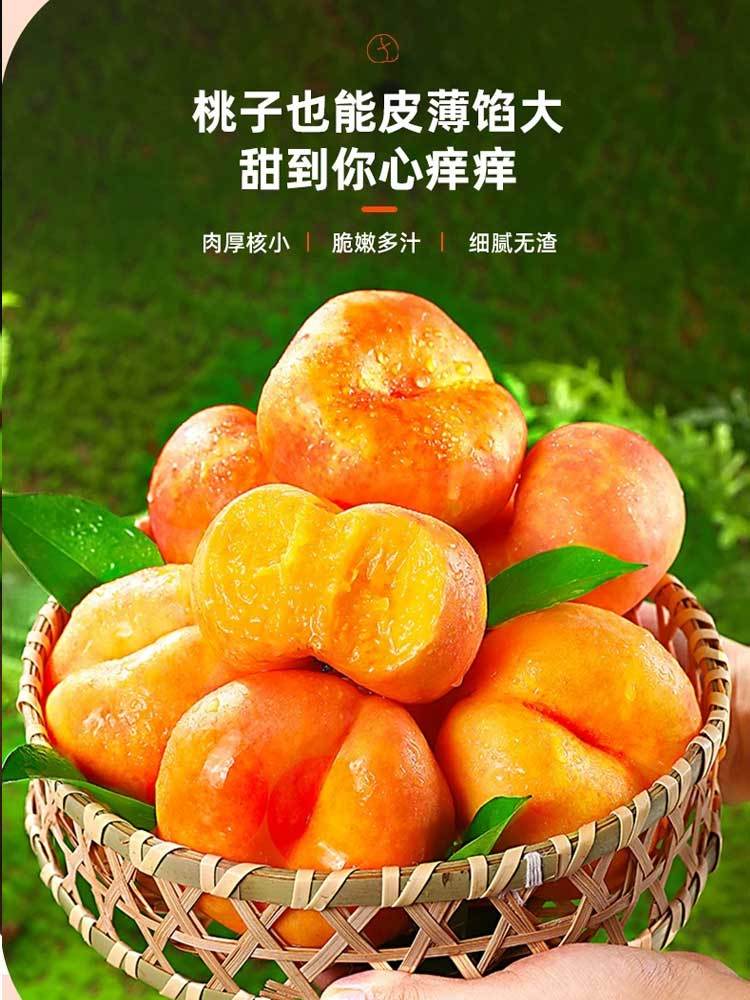 新鲜彩虹油蟠桃4-4.5斤装