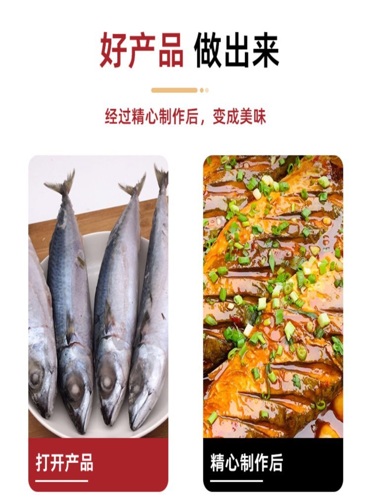 【顺丰速运】无冰大号青占鱼 4斤 鲐鲅鱼 青鱼新鲜冷冻 青花鱼 鲅鱼马