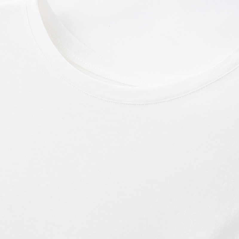 丁摩 天丝羊毛超细薄款针织圆领T恤夏季女士上衣M16·白色