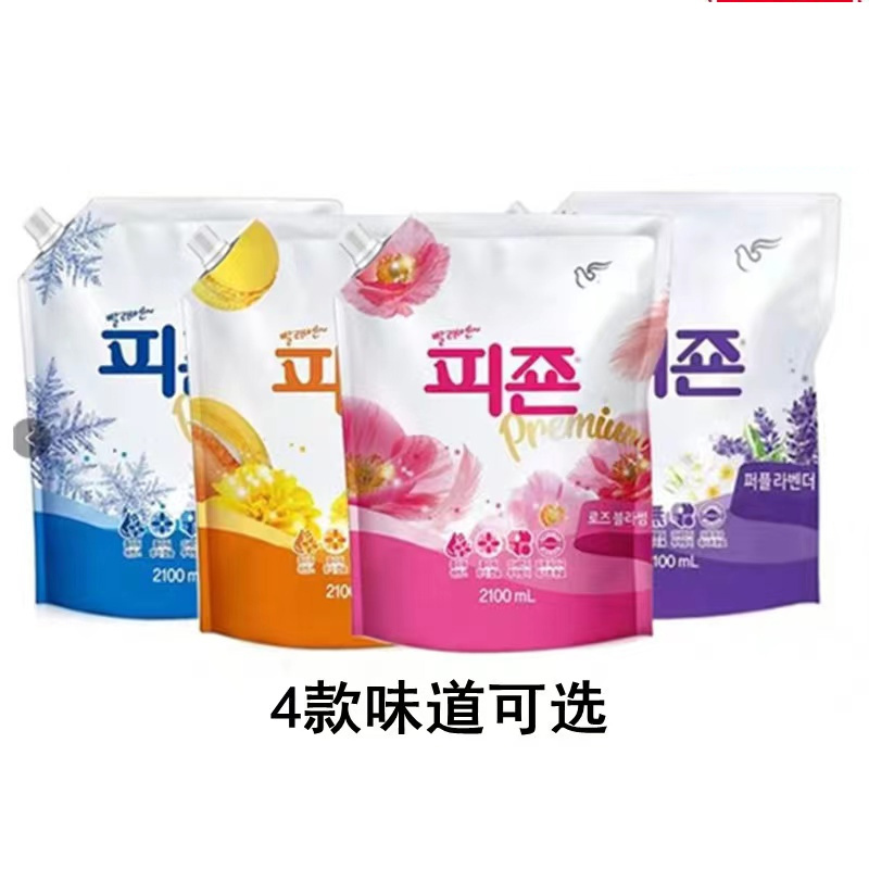 韩国进口碧珍柔顺剂袋装2100ml·