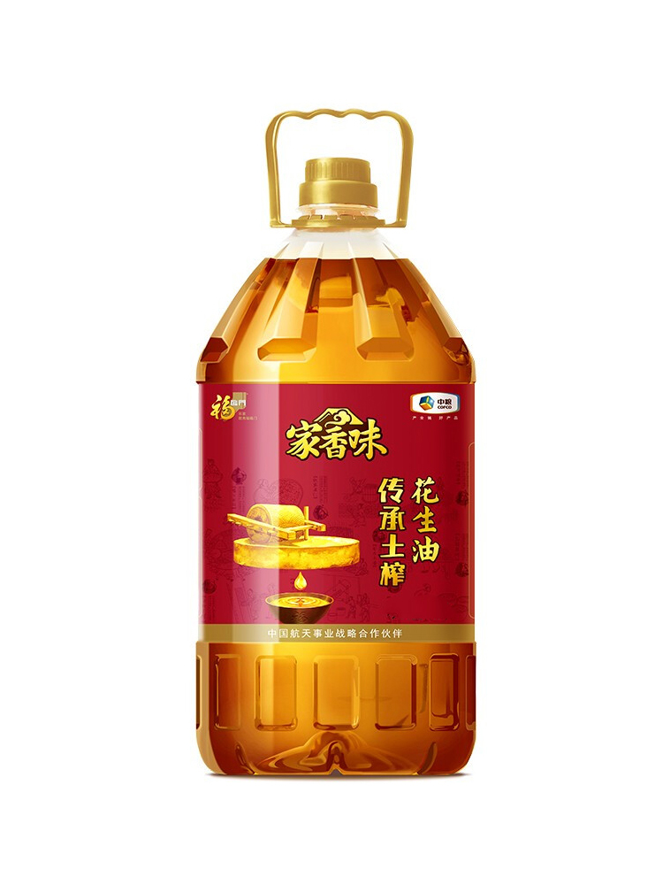 福临门家香味土榨花生油4.5升食用油中粮出品