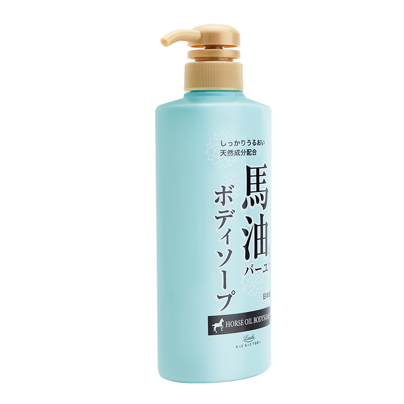 日本Loshi北海道马油沐浴露600mL  