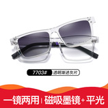 7703#透明渐进灰片