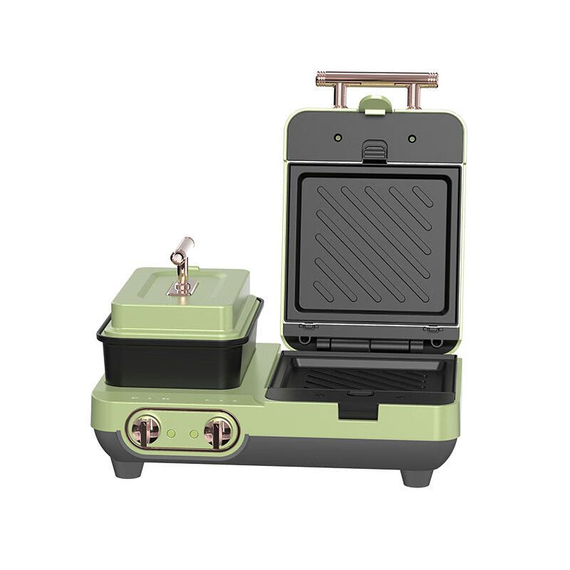 北美电器 三明治机早餐机 绿色多功能早餐机 ALY-65ZC02J