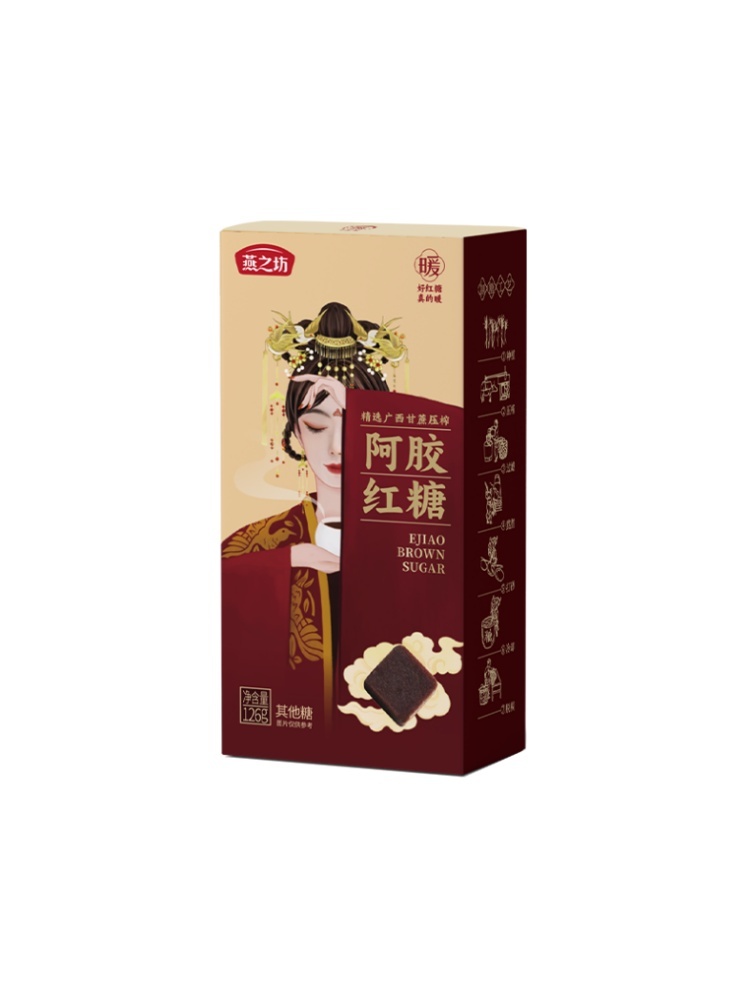 燕之坊阿胶红糖126g*4盒