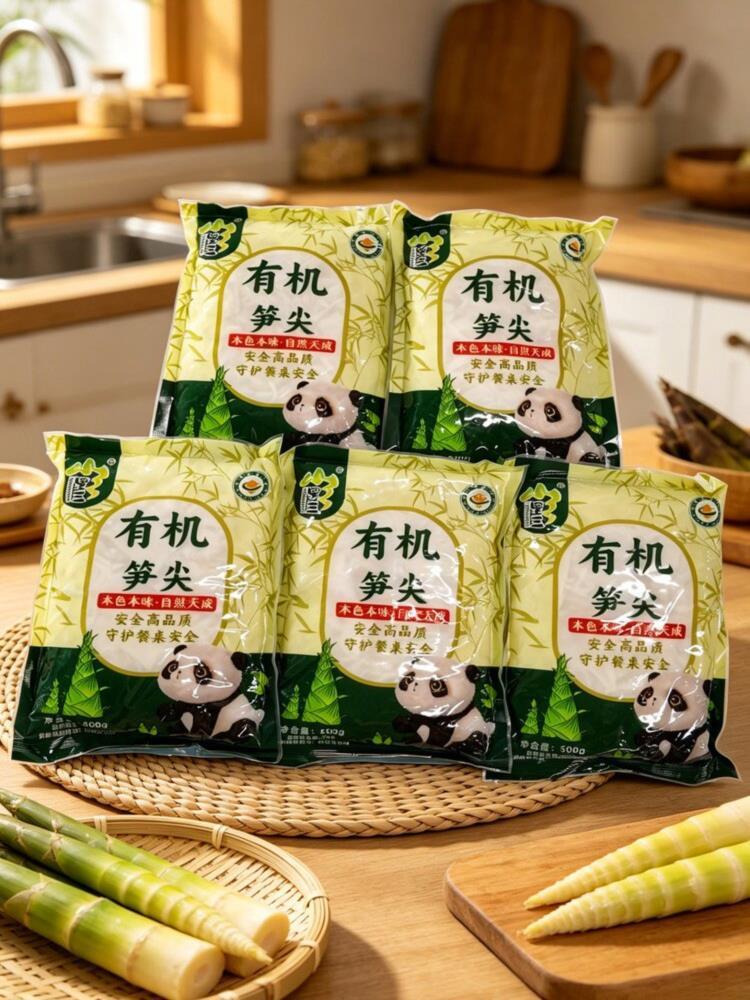 有机笋尖 500g*5袋 火锅食材去壳野竹笋清水笋脆嫩笋