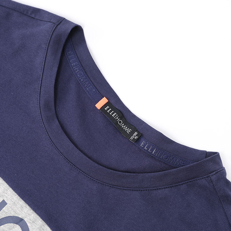 法国ELLE HOMME时尚短袖T恤套装·藏青色