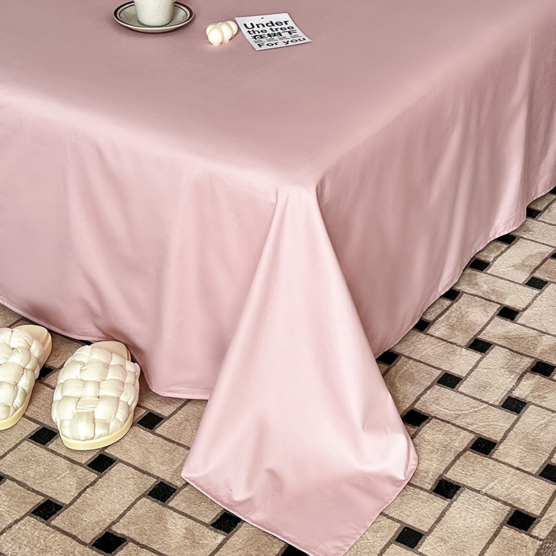 凯特之家正宗100S双股新疆长绒棉单品床单·裸粉色