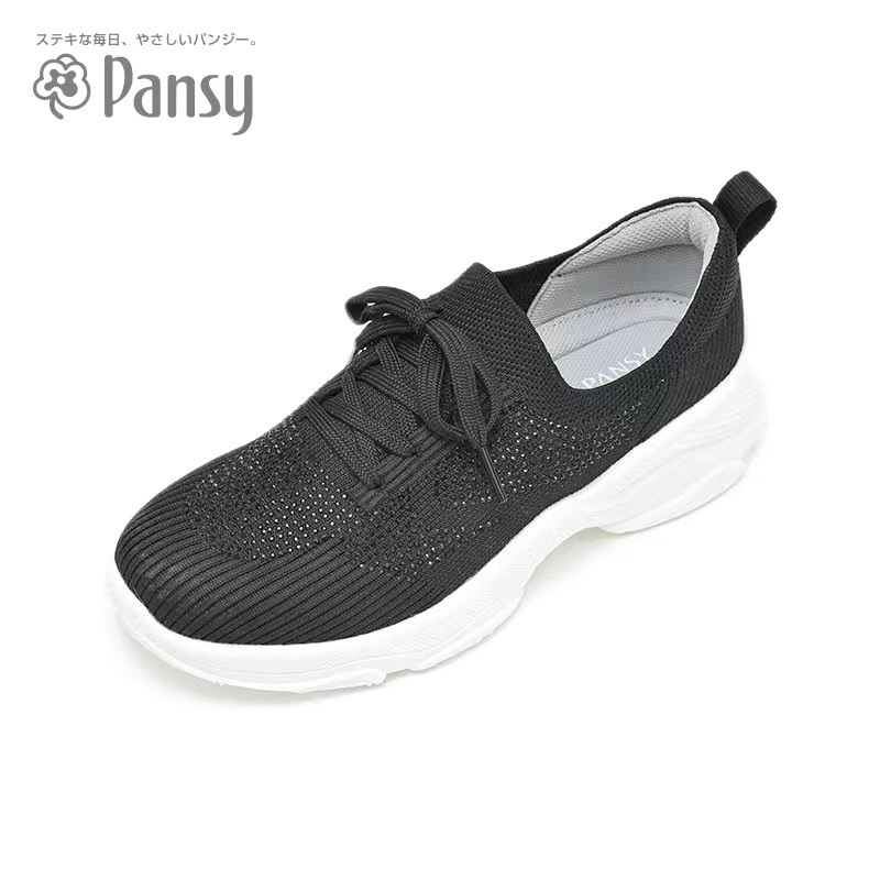 Pansy日本女休闲运动鞋一脚蹬春夏款4084·白色
