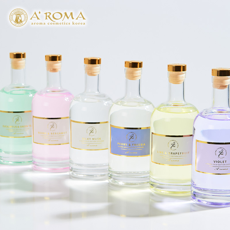 韩国原装进口AROMA金色香槟系列无火居家香薰清新除异味超值款·紫罗兰薰衣草