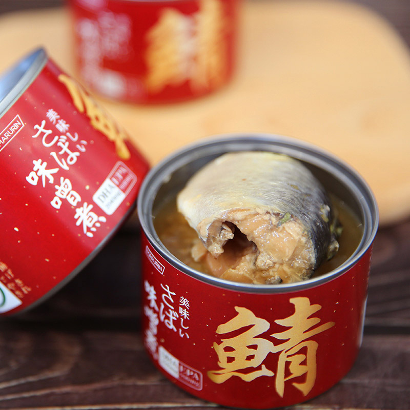 丸琳牌味噌煮味白腹鲭鱼罐头200g*20瓶