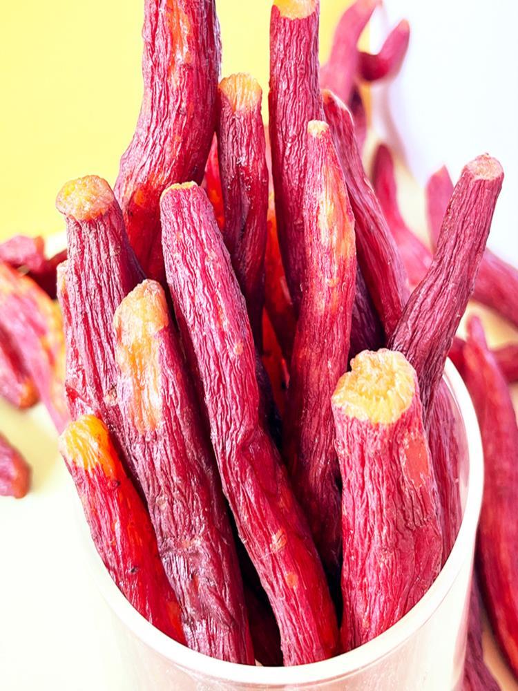 带皮红瑶蜜薯干切块 1斤*2袋 烤薯干 原味 红薯干 软糯香甜地瓜干