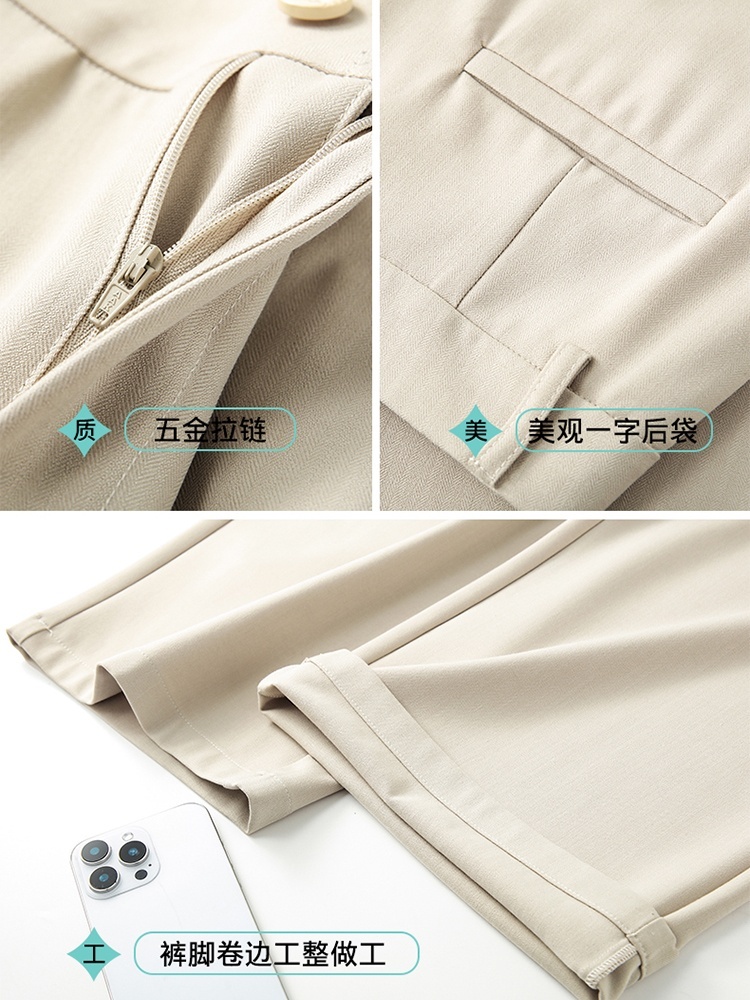 【大牌代工厂出品】和顺圣春秋天丝醋酸休闲阔腿裤26011·黑色