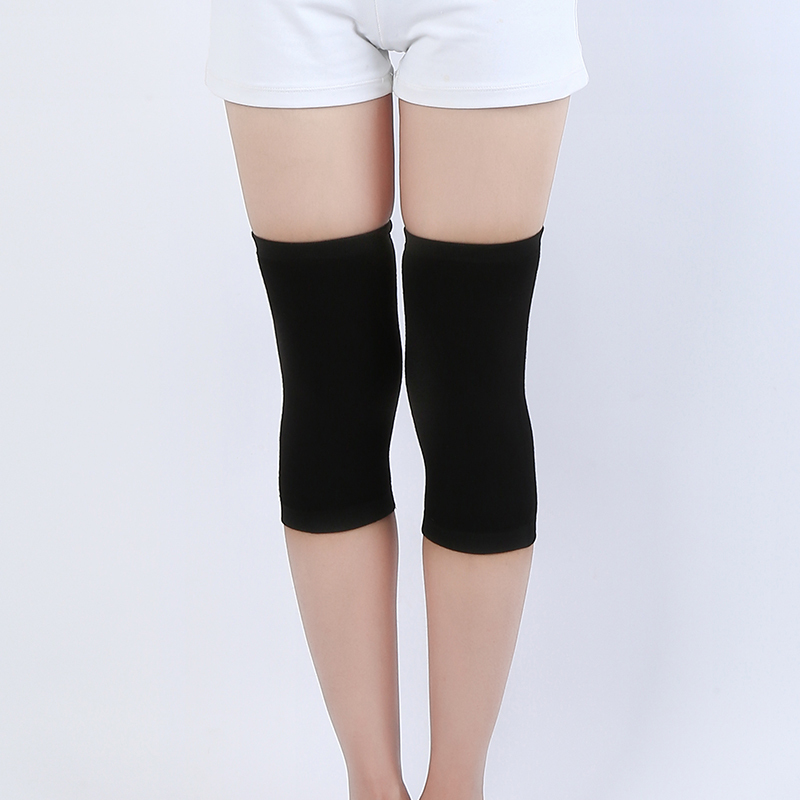 (2对装)羊毛护膝男女同款老寒腿膝盖关节保暖护膝·长款(黑色+肤色)