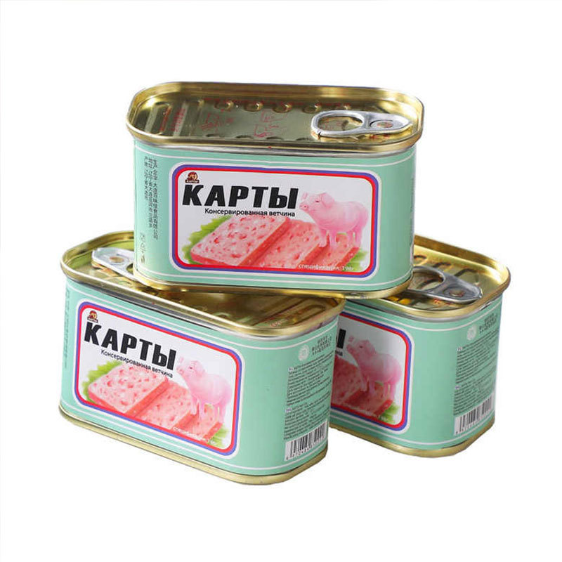 俄罗斯风味-猪肉罐头198g*5罐
