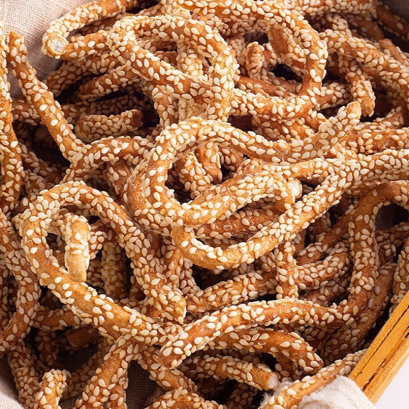 康泉无蔗糖芝麻条3袋1200g