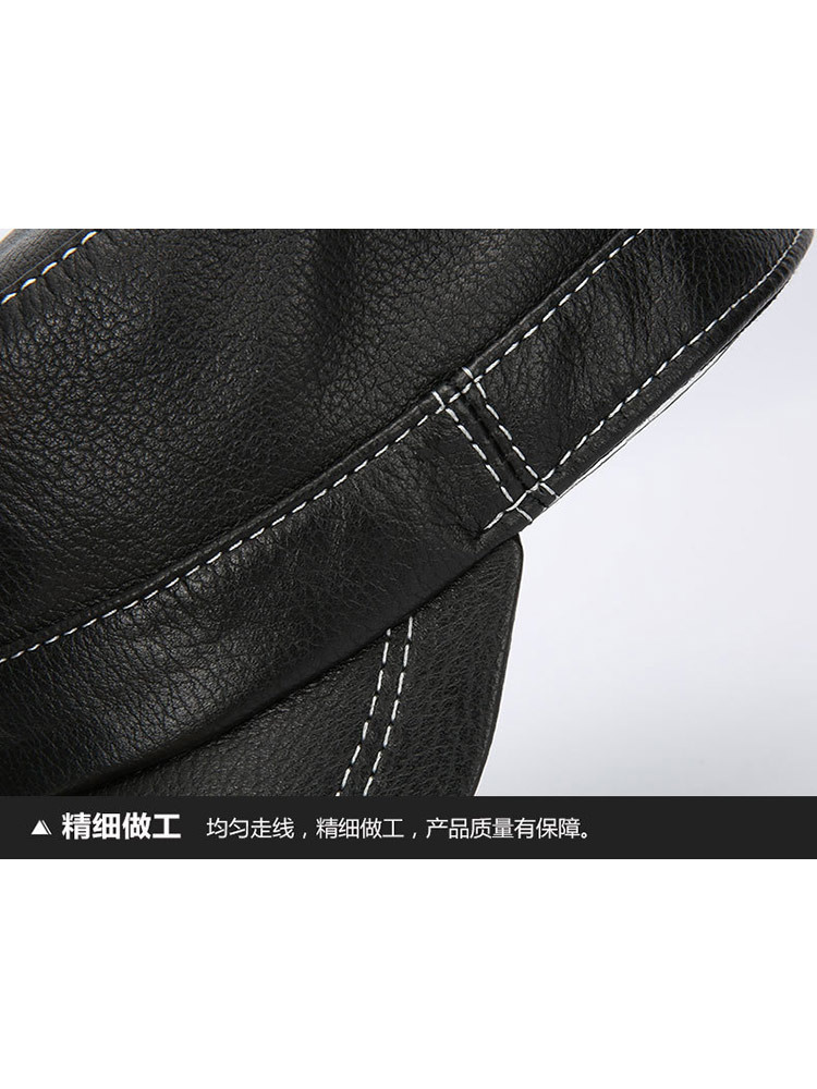 JEEP帽子羊皮平顶帽20MA996CA0318·黑色