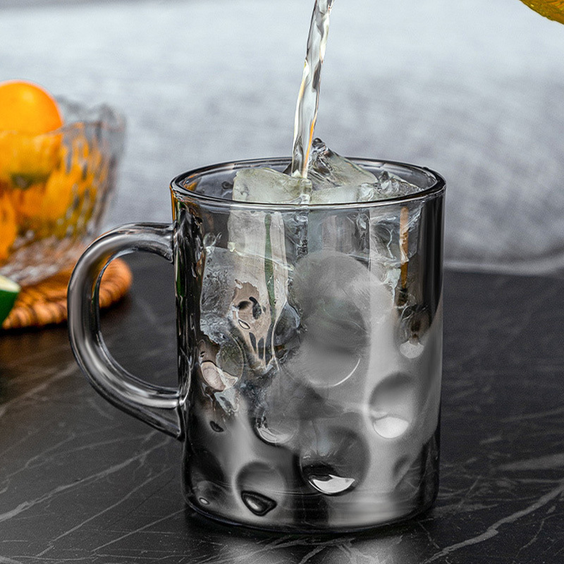 德国CCKO水晶杯玻璃喝水杯家用咖啡牛奶杯子*4个·灰色