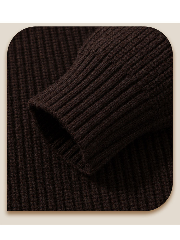 欧奈丝 男士加厚老钱风气质羊毛衫NSM5251402·深灰