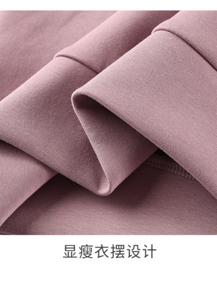 轩凌子撞色翻领卫衣S82530018·清水绿