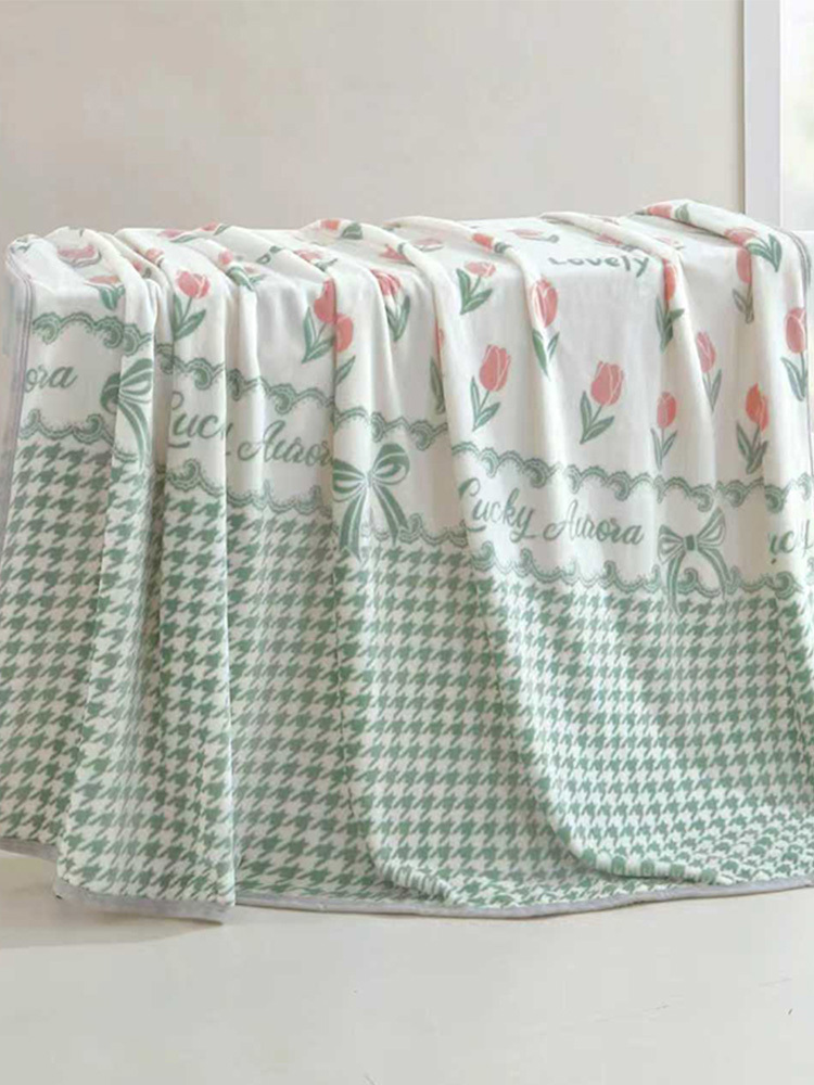 【暖冬心选】花开如梦美肤毯180*200cm ZY-TD1837