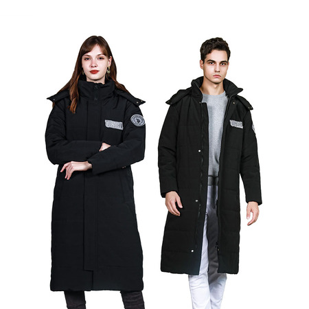 s.polo assn.长款太空棉服·黑色