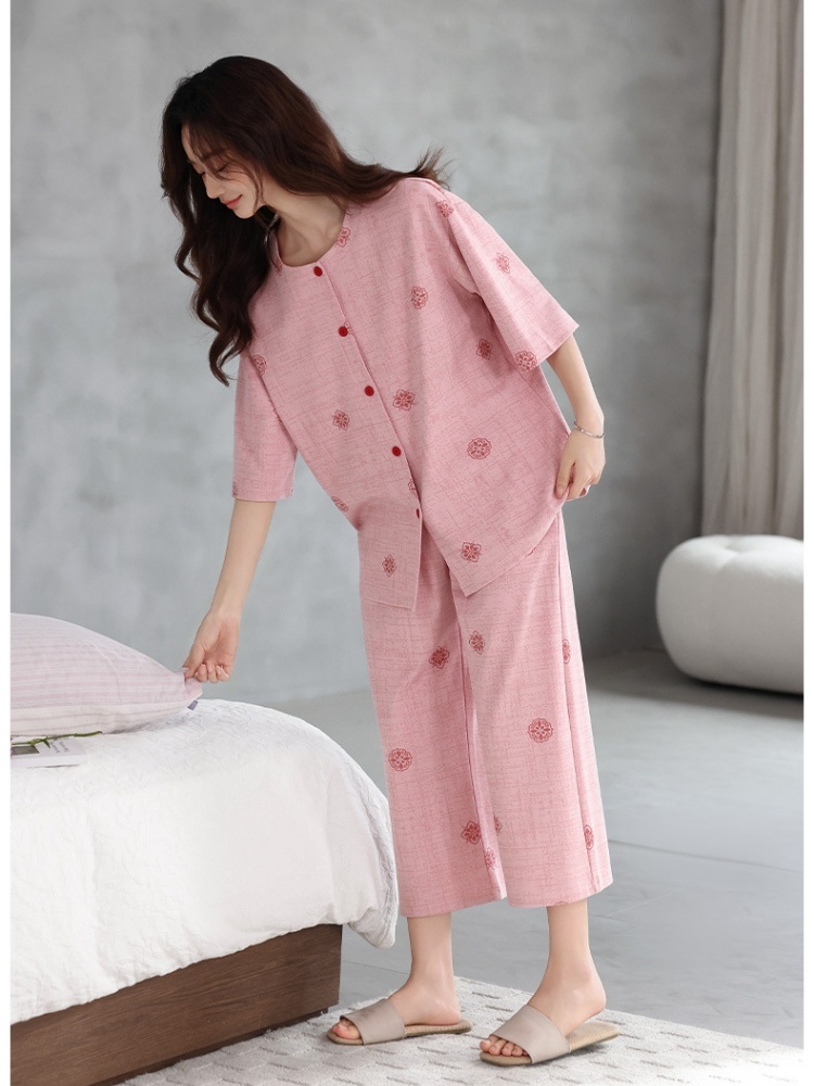 【100棉】安曼五分袖七分裤家居服AZ26-A16107·AZ26-A16106