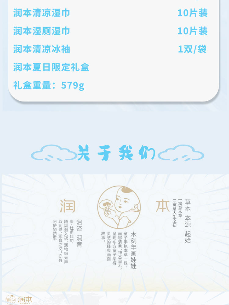润本夏日限定礼盒579gRB2501