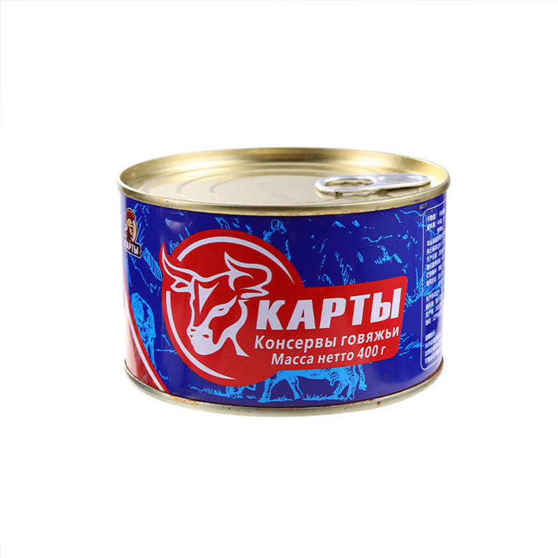 俄罗斯风味-牛肉罐头400g*2罐