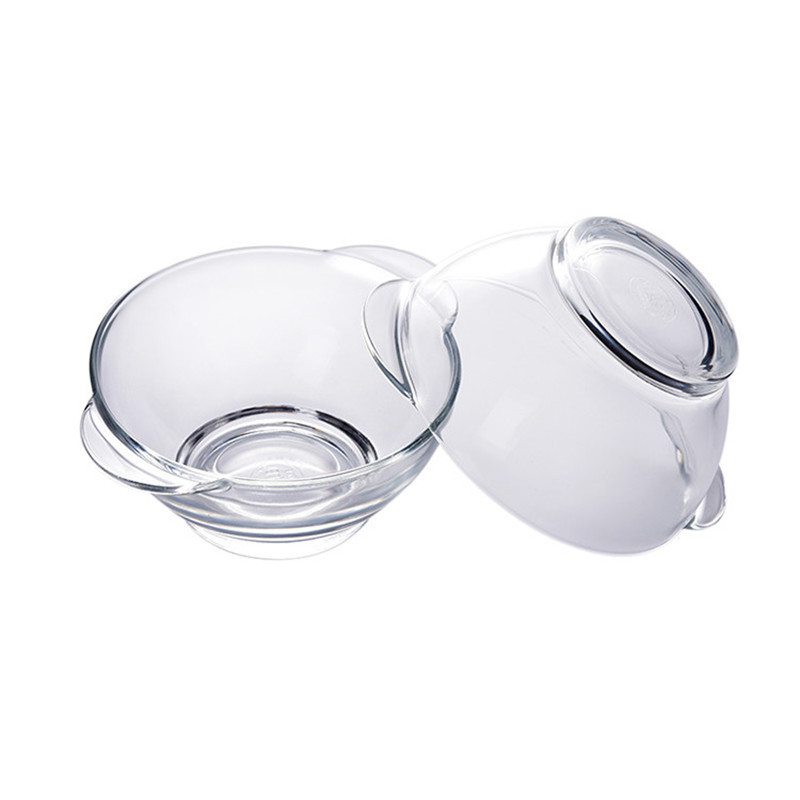 多莱斯（DURALEX）法国进口钢化玻璃碗网红防烫双耳碗2只装·透明色