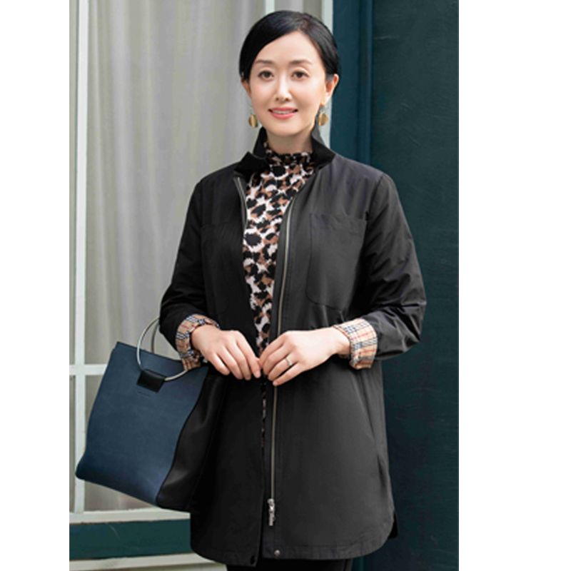 首页 服饰 女装 风衣 菁夫人时尚气质修身风衣·黑色  商品货号