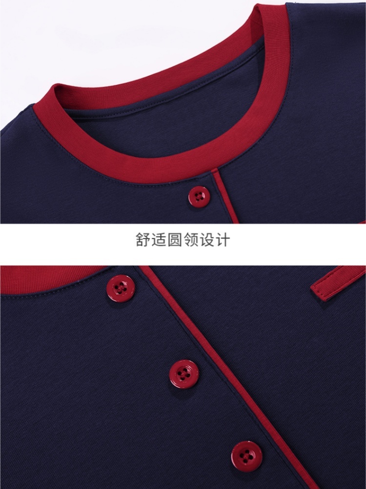 【92精梳棉】轩凌子撞色设计圆领T恤S82510040·黑色