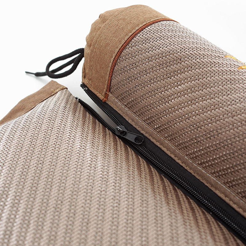  新款夏凉颈椎枕头枕芯·巧克力色组合枕