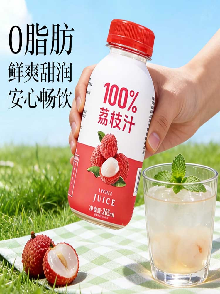 100 %荔枝汁265ml*24瓶