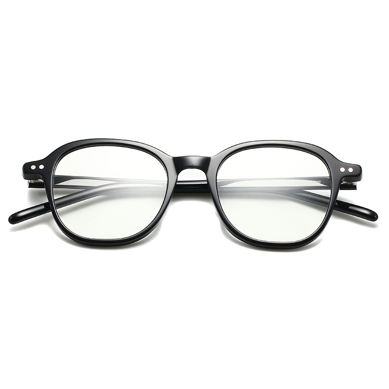 骊佳LJGOOD高端板材眼镜多边形防蓝光护目镜2649·黑色框