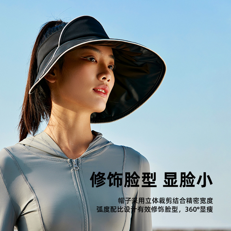随身携带【已质检】UPF50+防晒可折叠太阳帽·黑色