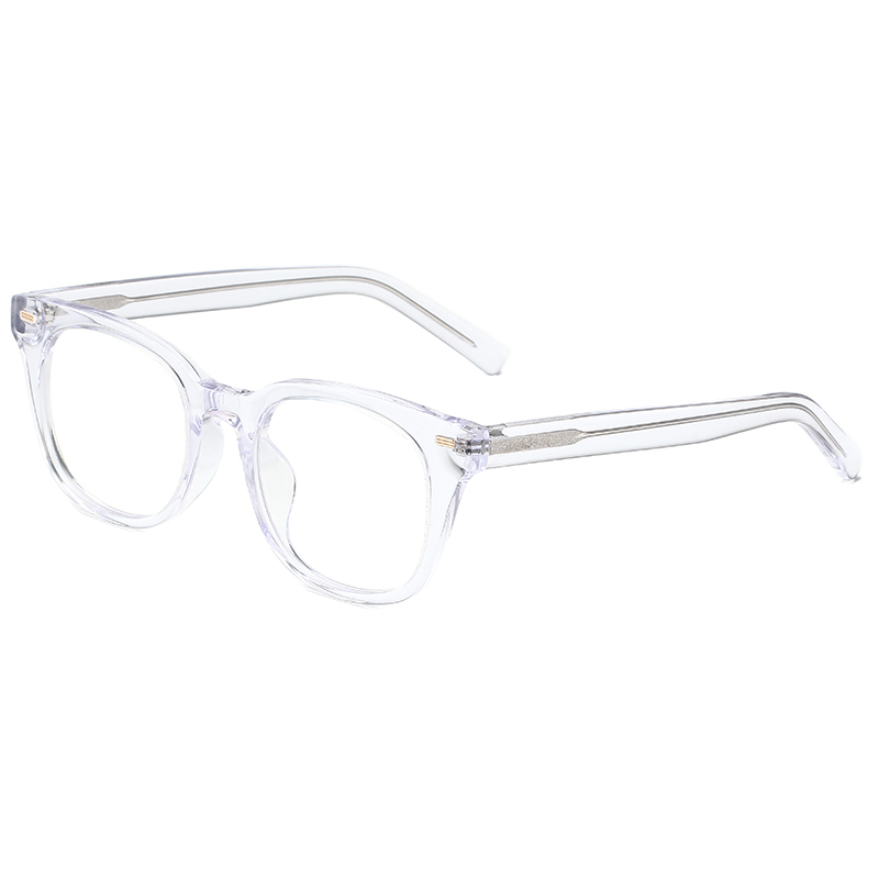 骊佳LJGOOD高端板材眼镜方形粗框防蓝光护目镜2237·透明框