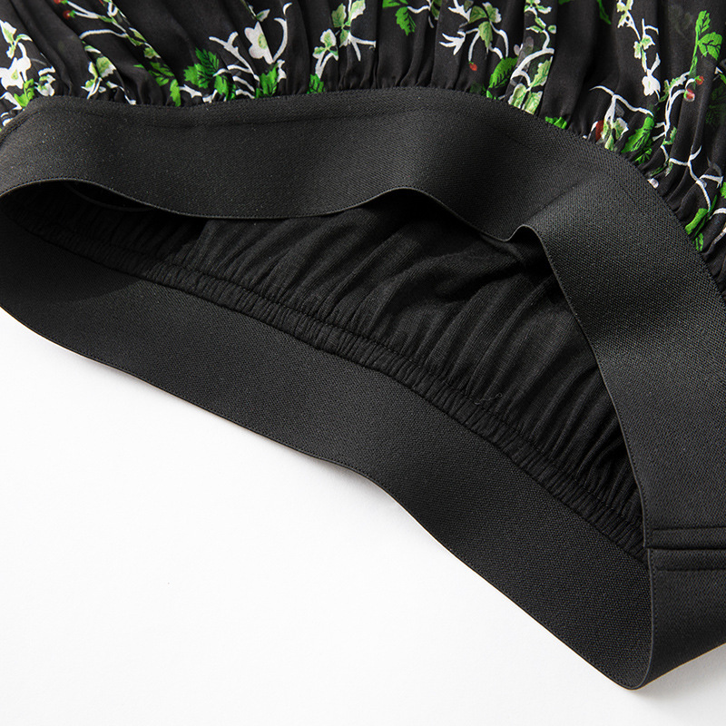 爆款福利回馈 时尚桑蚕丝印花半裙集合-·绿叶