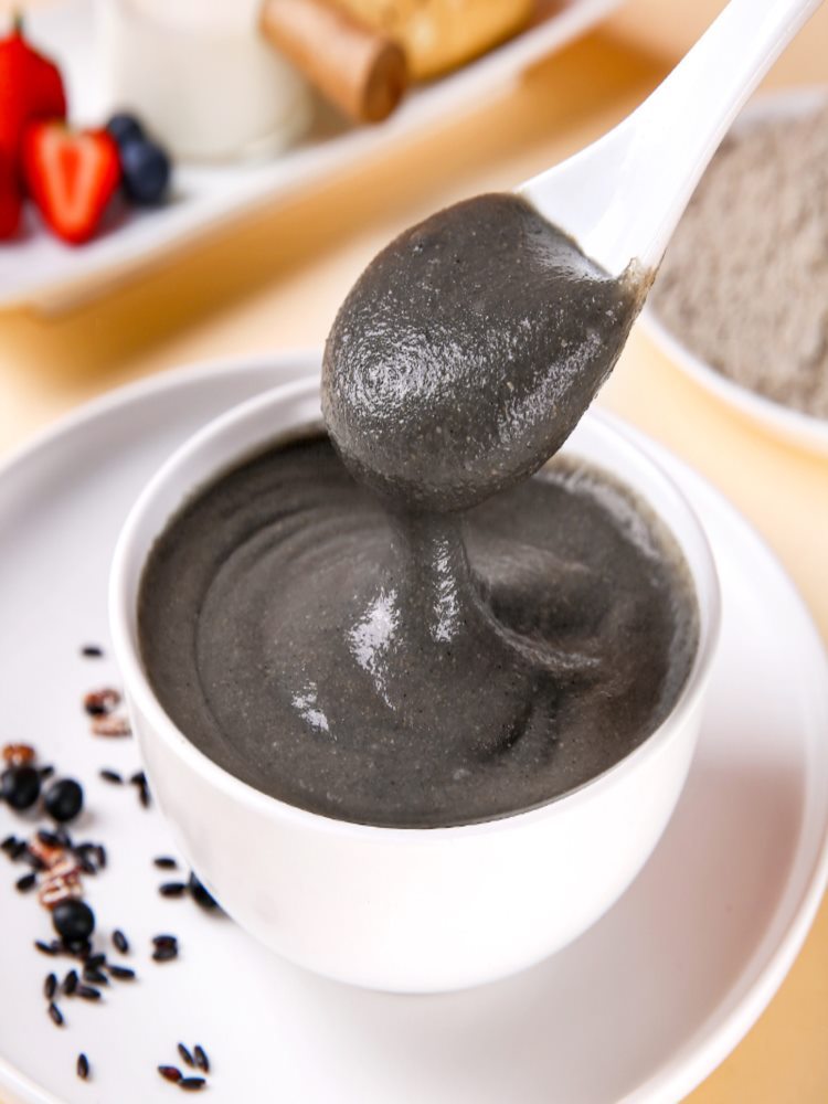羊奶五黑粉 500g*2罐 五黑粉黑芝麻核桃桑葚黑养五谷杂粮冲调