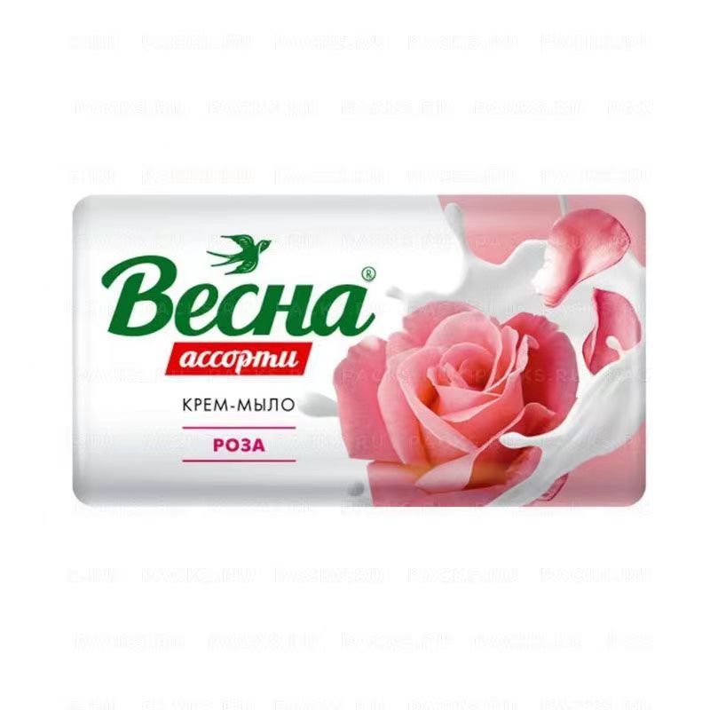 俄罗斯-香皂90g/块*10块（椰子、草莓、玫瑰、雪莲花，椴树花随机）