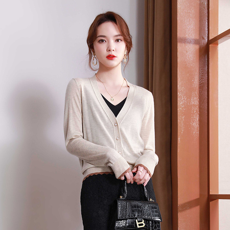 丁摩羊毛外穿打底衫079-093·093雪米杏