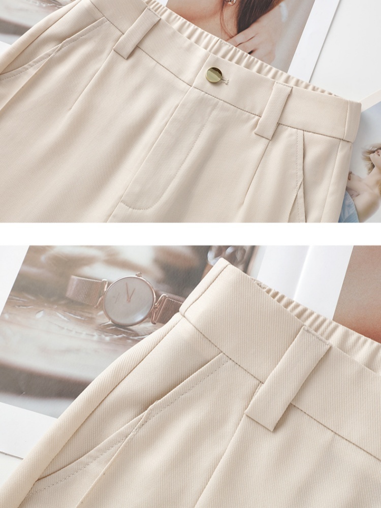 【大牌代工厂出品】和顺圣天丝窄版阔腿裤3019·藏青色