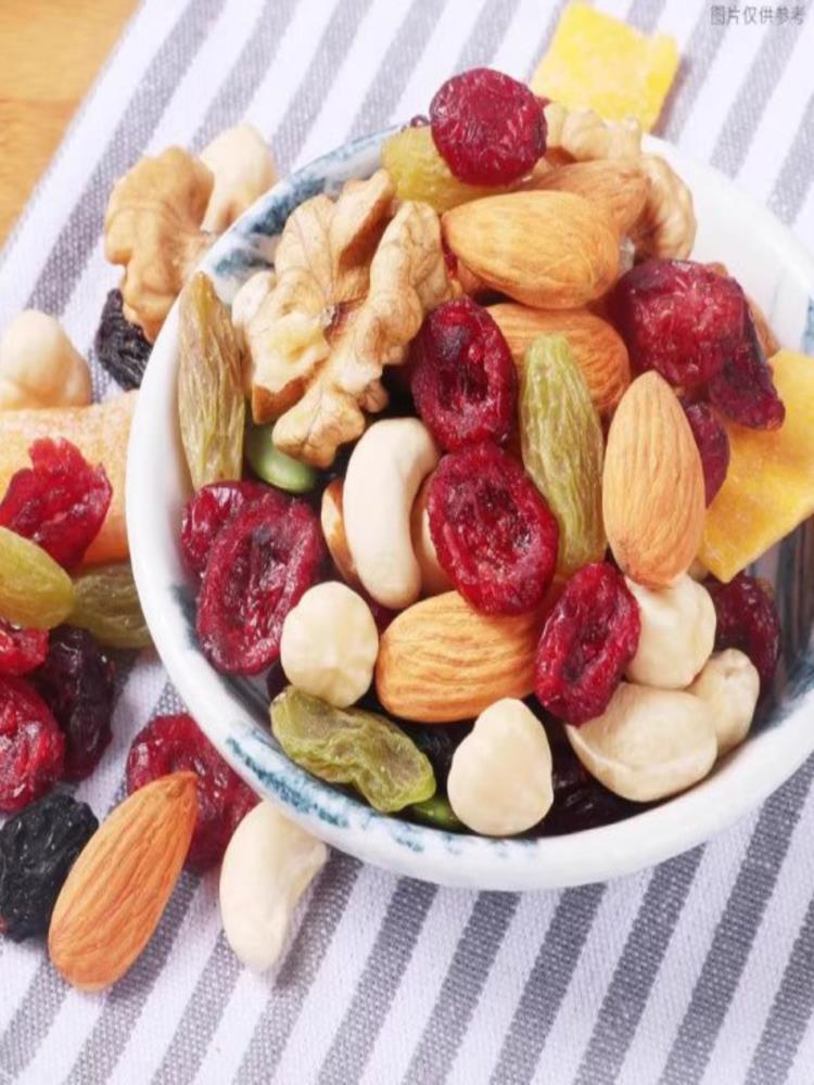 每日坚果 500g*2罐 8种混合果干果 仁坚果仁原味