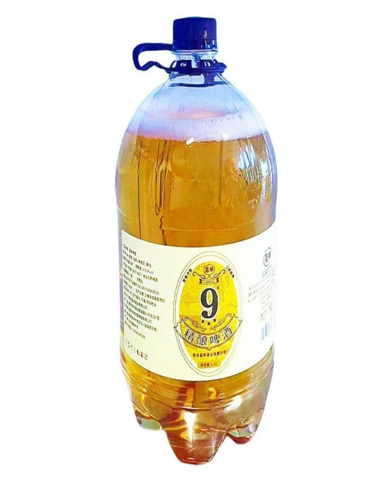 九度山东风味鲜啤 1.5L*6桶 山东风味鲜啤28天 自然发酵