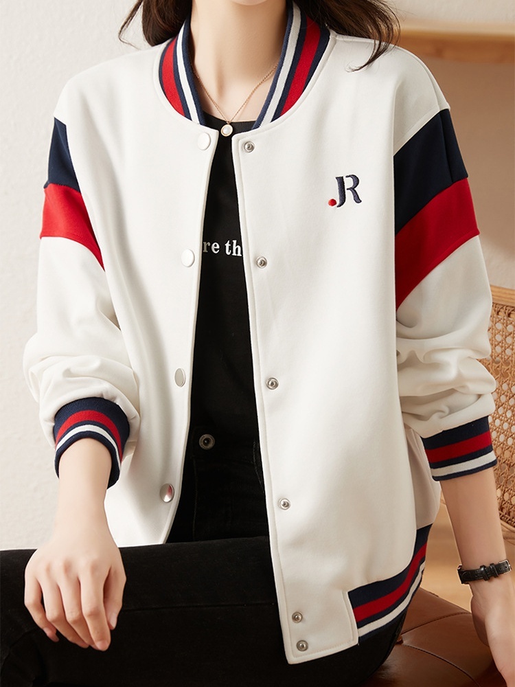 轩凌子棒球领减龄外套S82310001·宝蓝色