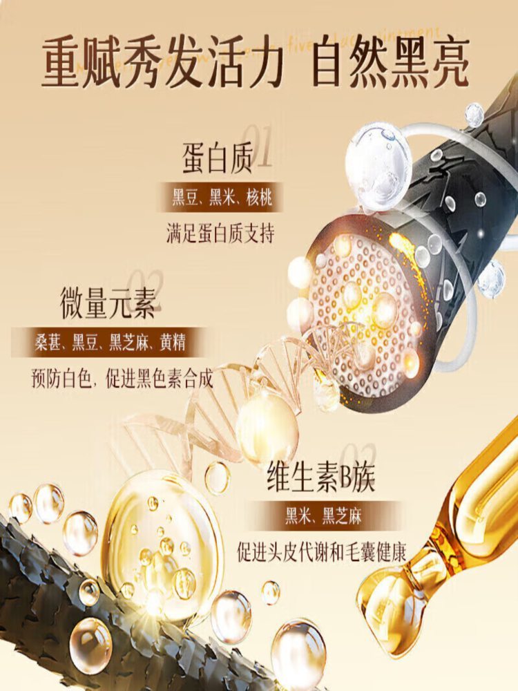 黄精五黑膏  220g*2盒 泡水 五谷物冲饮